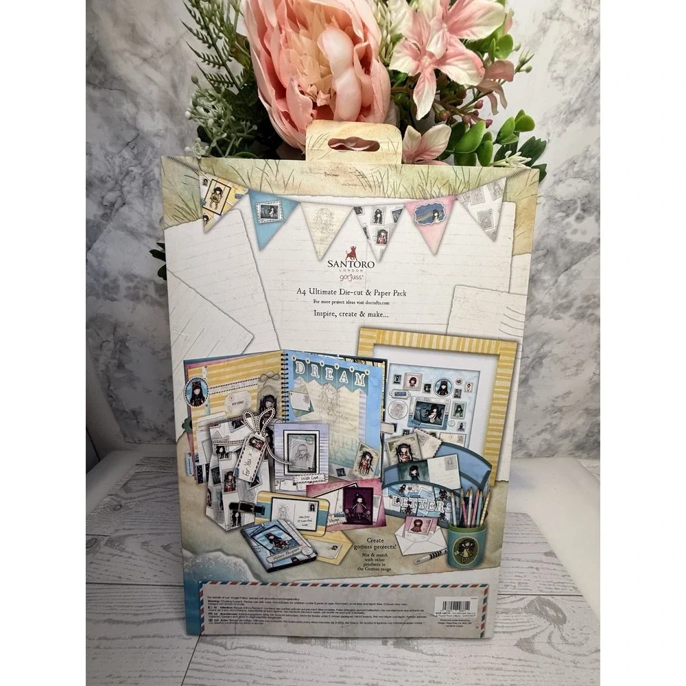 Santoro Gorjuss Tri Fold A4 Ultimate‎ Die Cut and Paper Pack Postal Theme NIB